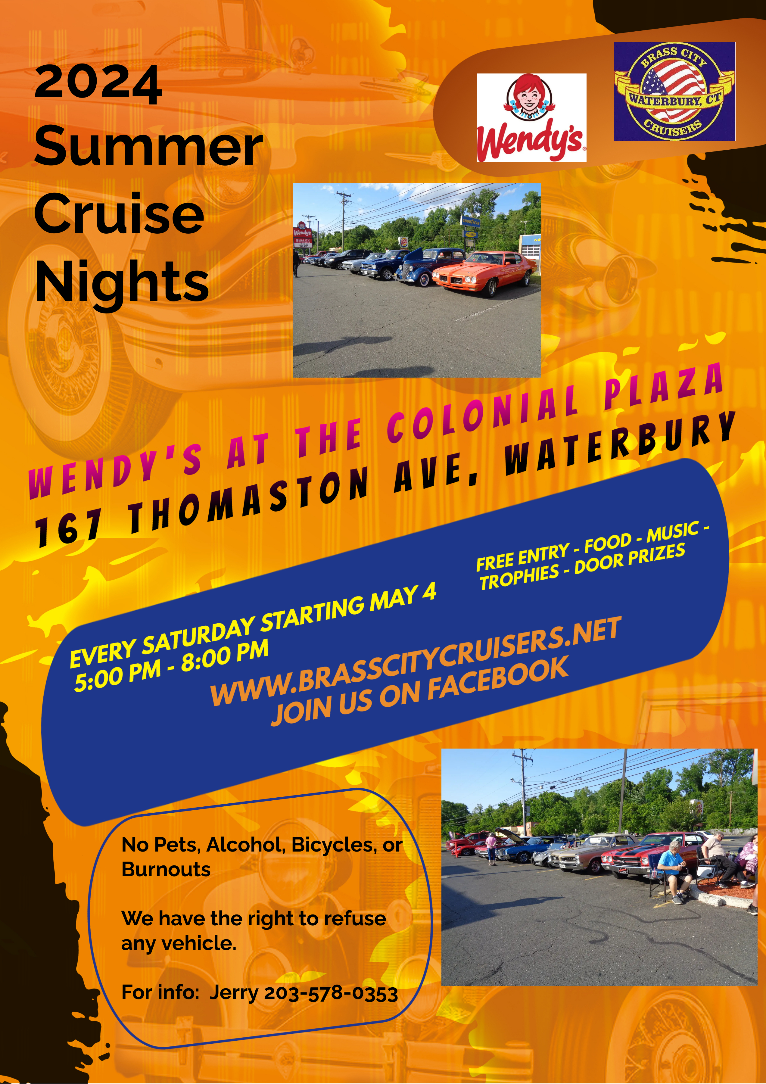 Wendy’s Car Cruise – Waterbury – May 18, 2024