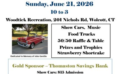 Wolcott Congregational Church Car Show – Wolcott – June 21, 2026