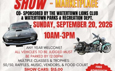 Harvest Cruze Festival Car & Motorcycle Show & Marketplace – Watertown – September 20, 2026