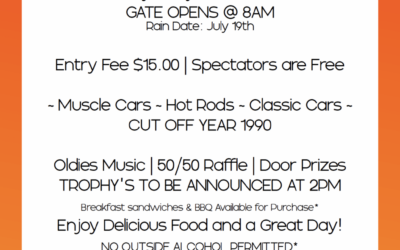 The Sunset Grille 2026 Car Show – Watertown – July 12, 2026