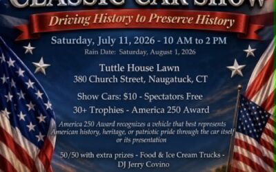 Naugatuck History Museum Classic Car Show – Naugatuck – July 11, 2026